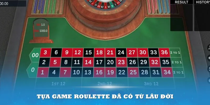 Tựa game Roulette đã có từ lâu đời và được nhiều người ưa chuộng